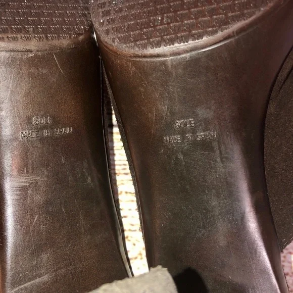 Stuart Weitzman Double Agent Cola Suede Mule - Picture 11 of 12